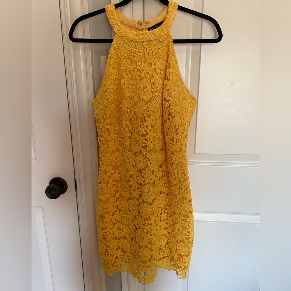 Lulu’s Yellow Lace Dress
